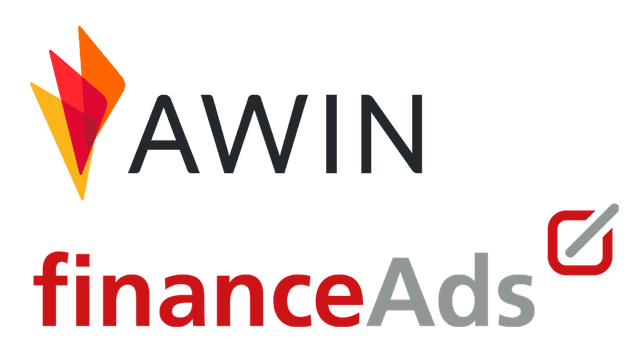Logos unserer Partner-Netzwerke Awin Netzwerkund Finance Ads