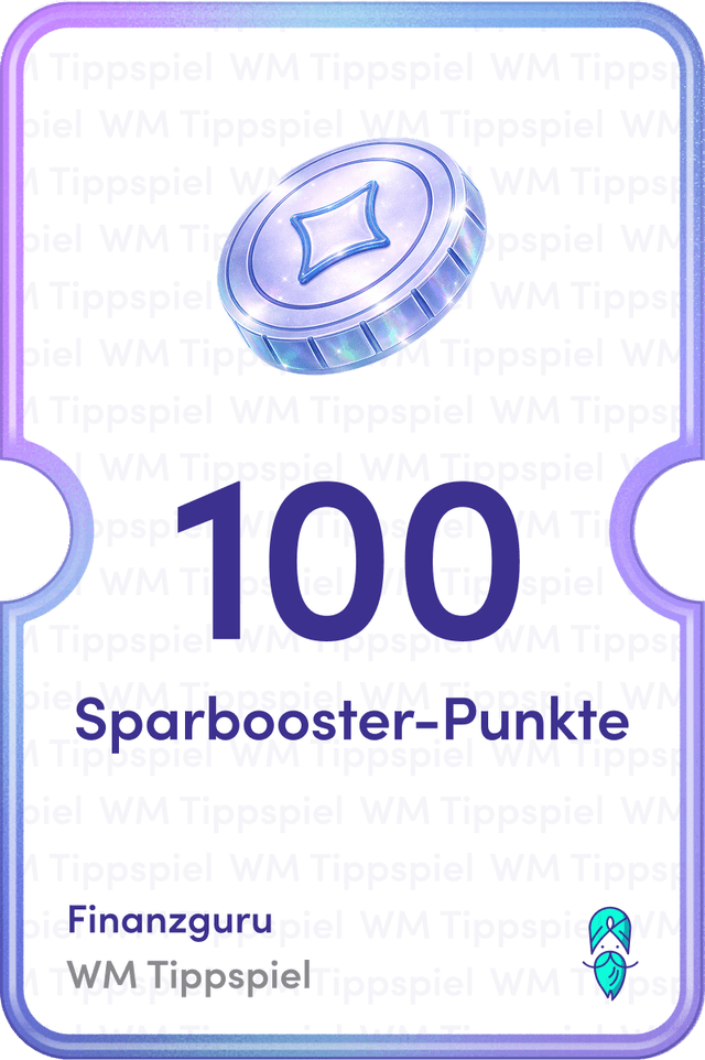 100 Sparbooster-Punkte
