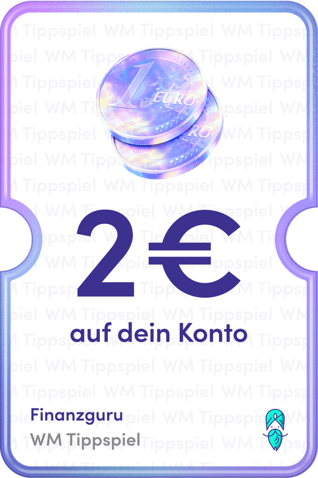 2 € auf dein Konto