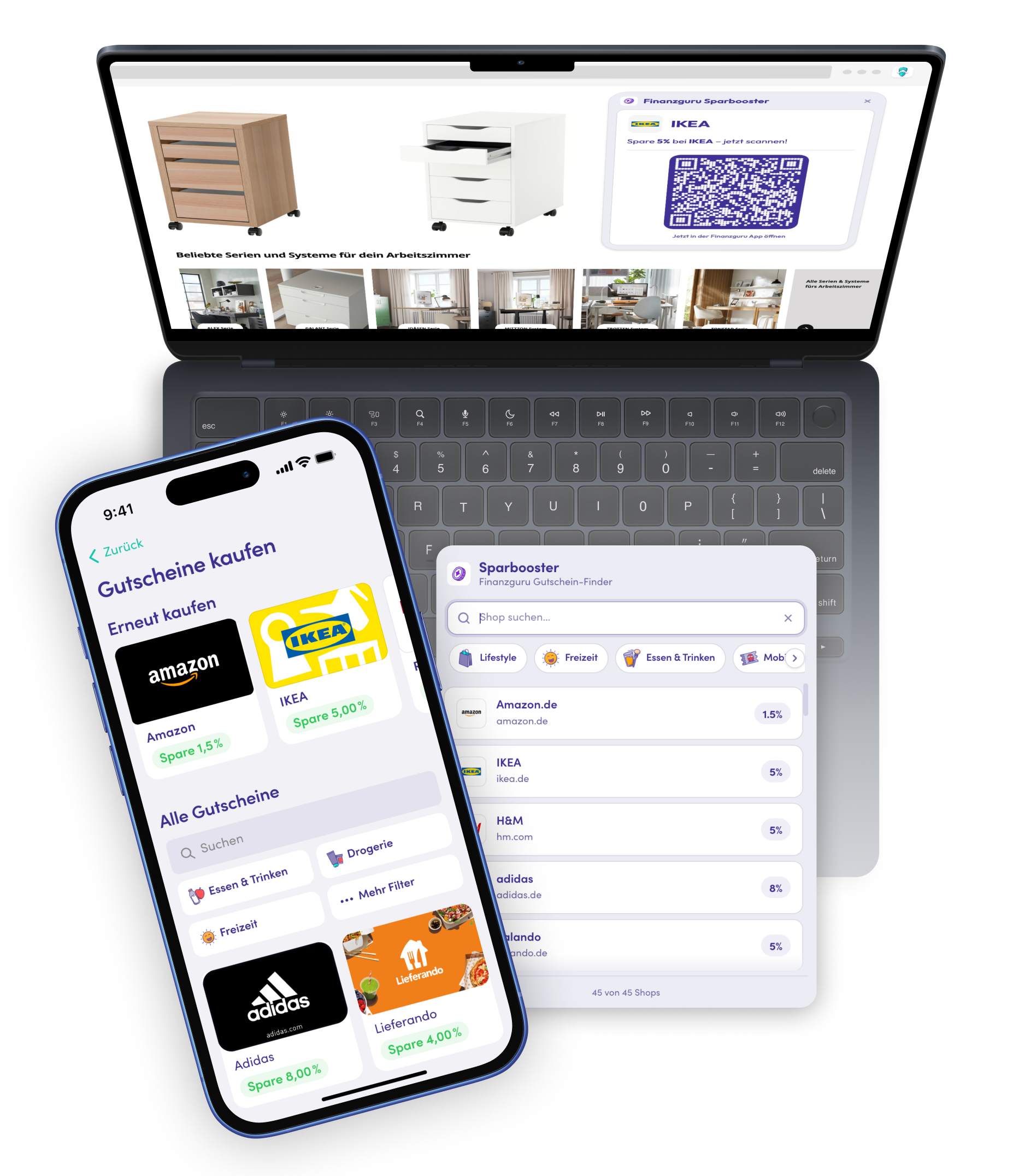 Sparbooster Extension zeigt passende Gutscheine beim Online-Shopping
